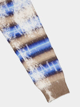 Amiri Staggered Stripe Mohair-Wool Hoodie