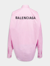 Balenciaga Cotton Poplin Striped Oversize Shirt