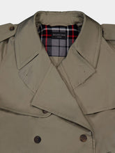 Balenciaga Folded Oversized Belted Cotton-Twill Trench Coat