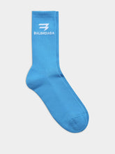 Balenciaga Intarsia-Logo Ribbed Socks