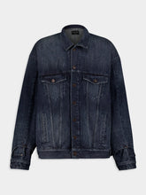 Balenciaga Italian Indigo Ring Denim Deconstructed Jacket