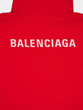 Balenciaga Logo Hoodie in Red
