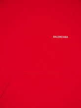 Balenciaga Logo Hoodie in Red