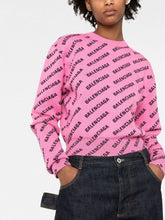 Balenciaga Logo-Intarsia Jumper
