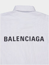 Balenciaga Oversized Stripe Poplin Shirt