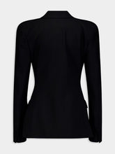 Balenciaga Round Shoulder Waisted Blazer