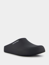 Balenciaga Rubber Logo-Print Mule Slide