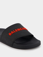 Balenciaga Slipper-Style Logo Sandals