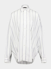 Balenciaga Stripe Poplin Cocoon Shirt