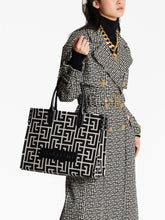 Balmain B-Army 42 Monogram-Jacquard Medium Tote Bag