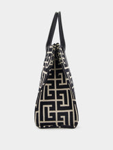 Balmain B-Army 42 Monogram-Jacquard Medium Tote Bag