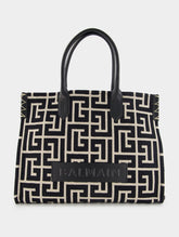 Balmain B-Army 42 Monogram-Jacquard Medium Tote Bag