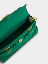 Balmain B-Buzz 19 Crocodile-Embossed Leather Bag