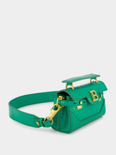 Balmain B-Buzz 19 Crocodile-Embossed Leather Bag