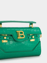 Balmain B-Buzz 19 Crocodile-Embossed Leather Bag