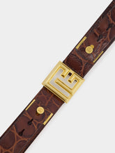 Balmain Crocodile embossed Belt