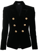 Balmain Double-Breasted Velvet Blazer
