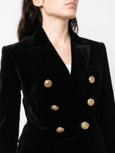 Balmain Double-Breasted Velvet Blazer