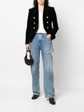 Balmain Double-Breasted Velvet Blazer