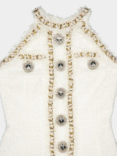 Balmain Embellished Tweed Mini Dress