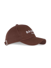 Balmain Embroidered Cotton Cap