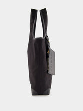 Balmain Embroidered Logo Canvas and leather Grocery Bag