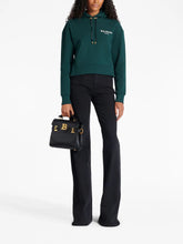 BalmainFlocked-Logo Cropped Hoodie at Fashion Clinic | PDP - Fashion Clinic