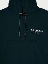 BalmainFlocked-Logo Cropped Hoodie at Fashion Clinic | PDP - Fashion Clinic