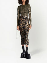 Balmain Leopard pencil skirt