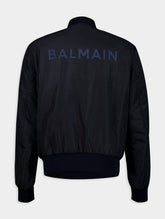 Balmain Logo-Applique Zipped Bomber Jacket