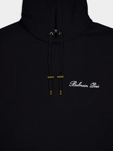 Balmain Logo Embellished Crop Hoodie