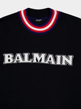 Balmain Logo-Jacquard Merino Jumper