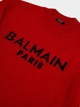Balmain Logo Merino Wool Jumper