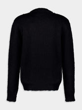 Balmain Logo-Print Mohair Jumper