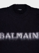 Balmain Logo-Print Mohair Jumper