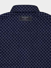Balmain Monogram-Jacquard Denim Shirt