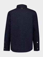 Balmain Monogram-Jacquard Denim Shirt