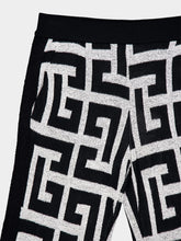 Balmain Monogram Pattern Flare Trousers