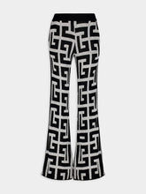 Balmain Monogram Pattern Flare Trousers