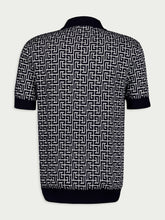 Balmain Monogram-Print Polo Shirt