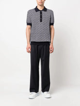 Balmain Monogram-Print Polo Shirt