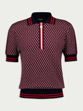 Balmain Monogram Wool Polo Shirt
