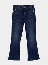 Balmain Navy Blue Flared Cotton Jeans