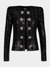 Balmain Sequin-Embellished Tweed Jacket