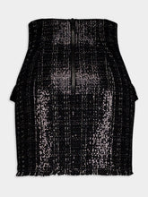 Balmain Sequined Tweed Mini Skirt