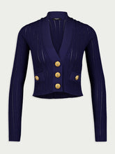 Balmain V-Neck Cropped Cardigan