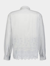 Baziszt Jasmin Floral-Embroidered Cotton Shirt