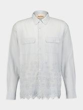 Baziszt Jasmin Floral-Embroidered Cotton Shirt