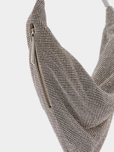 Benedetta Bruzziches Ursolina Rhinestone-Embellished Silver Bag