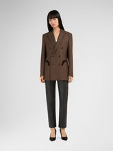 Blazé Milano Check-Pattern Peak-Lapels Wool Blazer